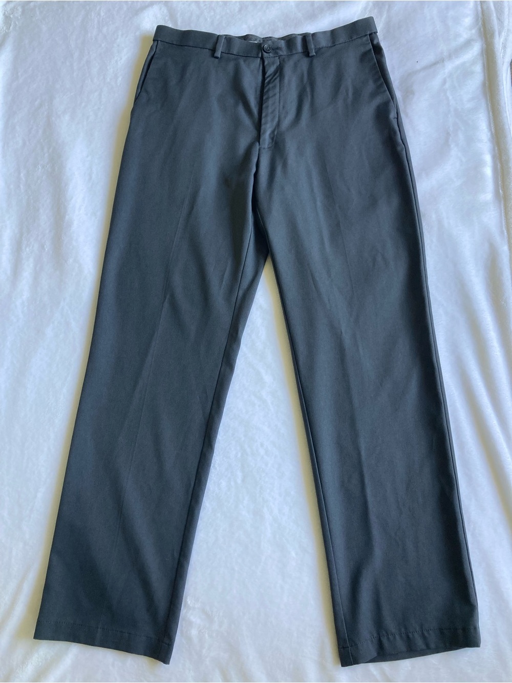 Haggar Men's Dress Pants in Dark Charcoal Gray 36x34